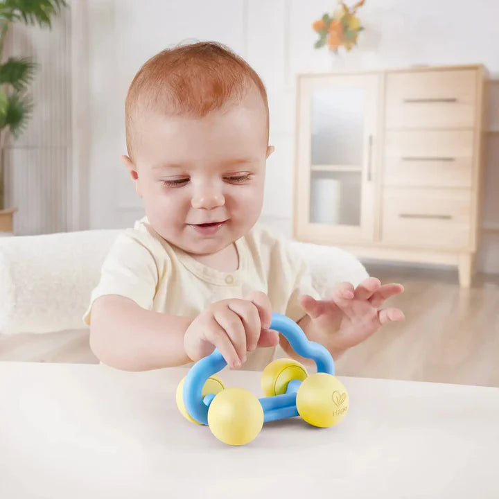 Hape Rattle & Roll Toy Car For Teething Babies