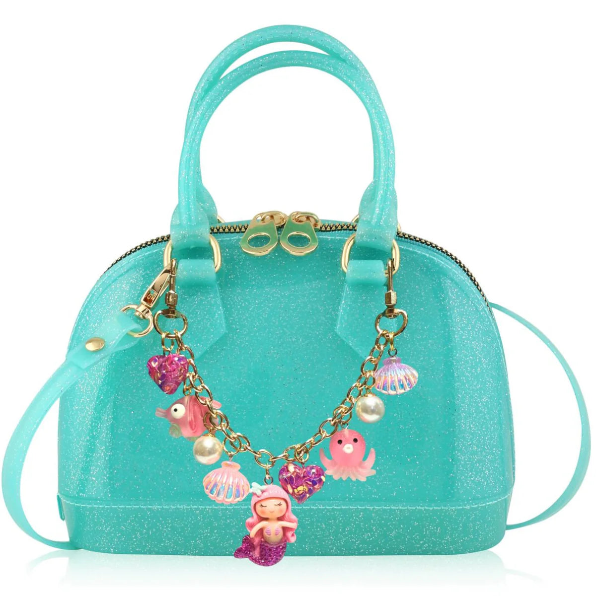 Cate: Aqua Sparkle Purse