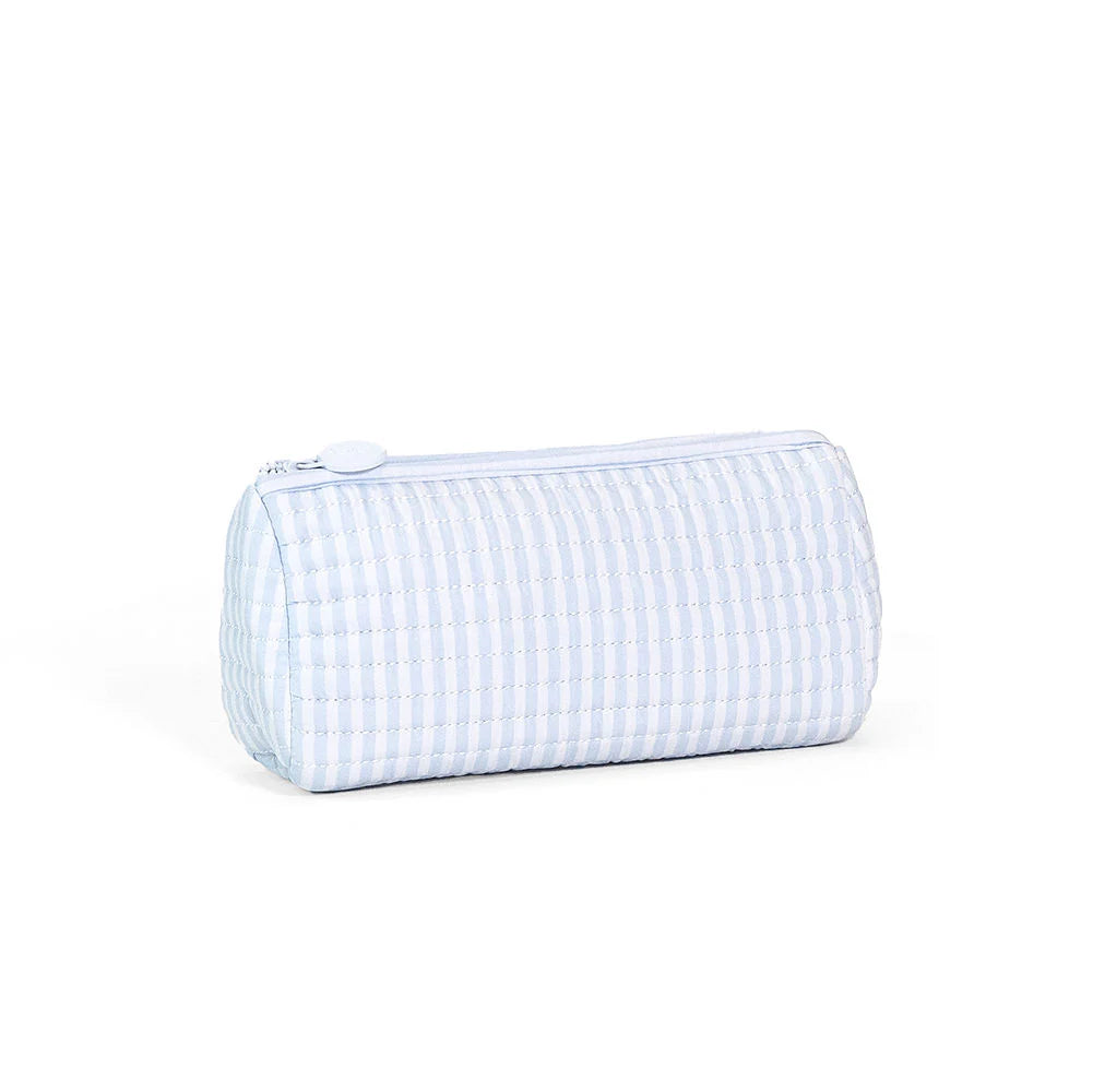 TRVL Quilted Blue Pimlico Stripe Pouchette Bag