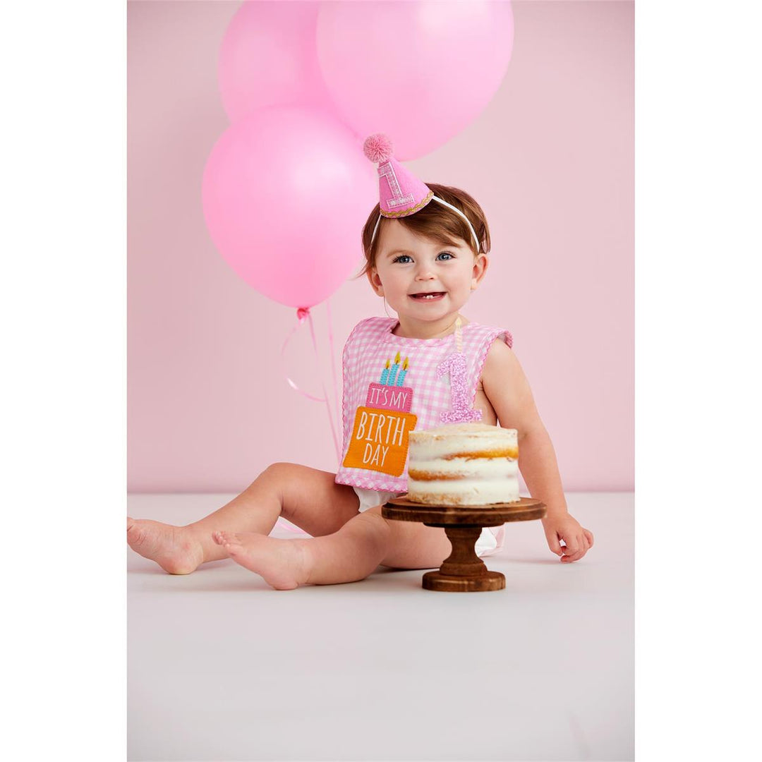 Pink Gingham Cake Smasher Set