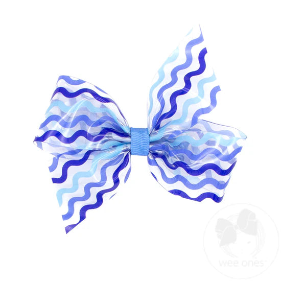 Blue Wave Med. Splash Bow