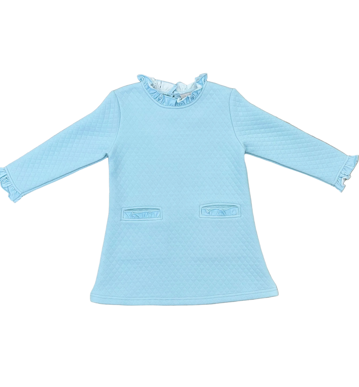 Anna's Quilted Blue Dress