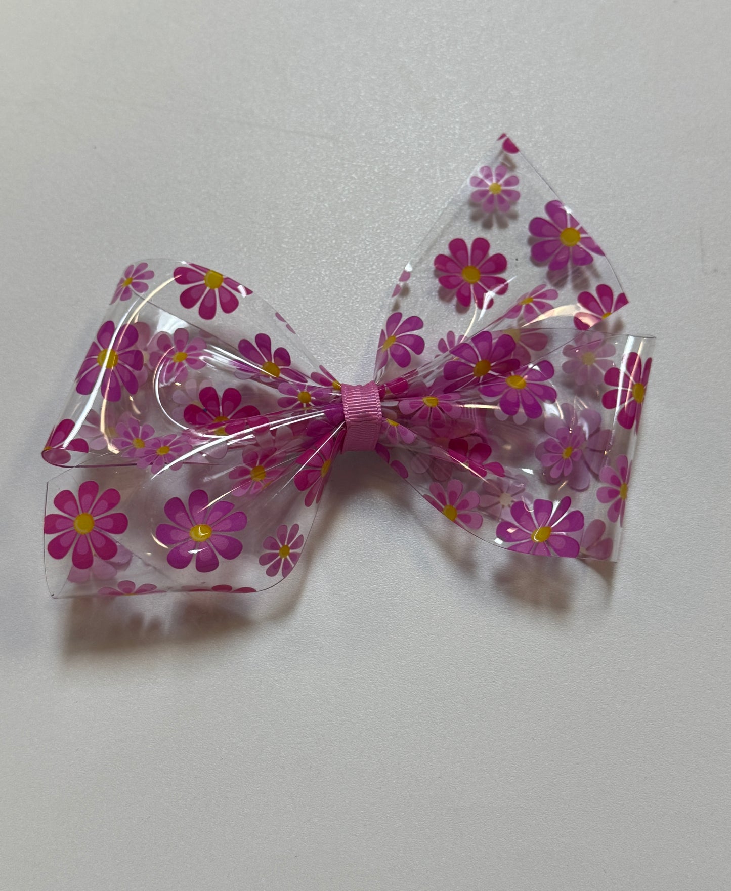Fun Flowers Vinyl Splash Hair Bow