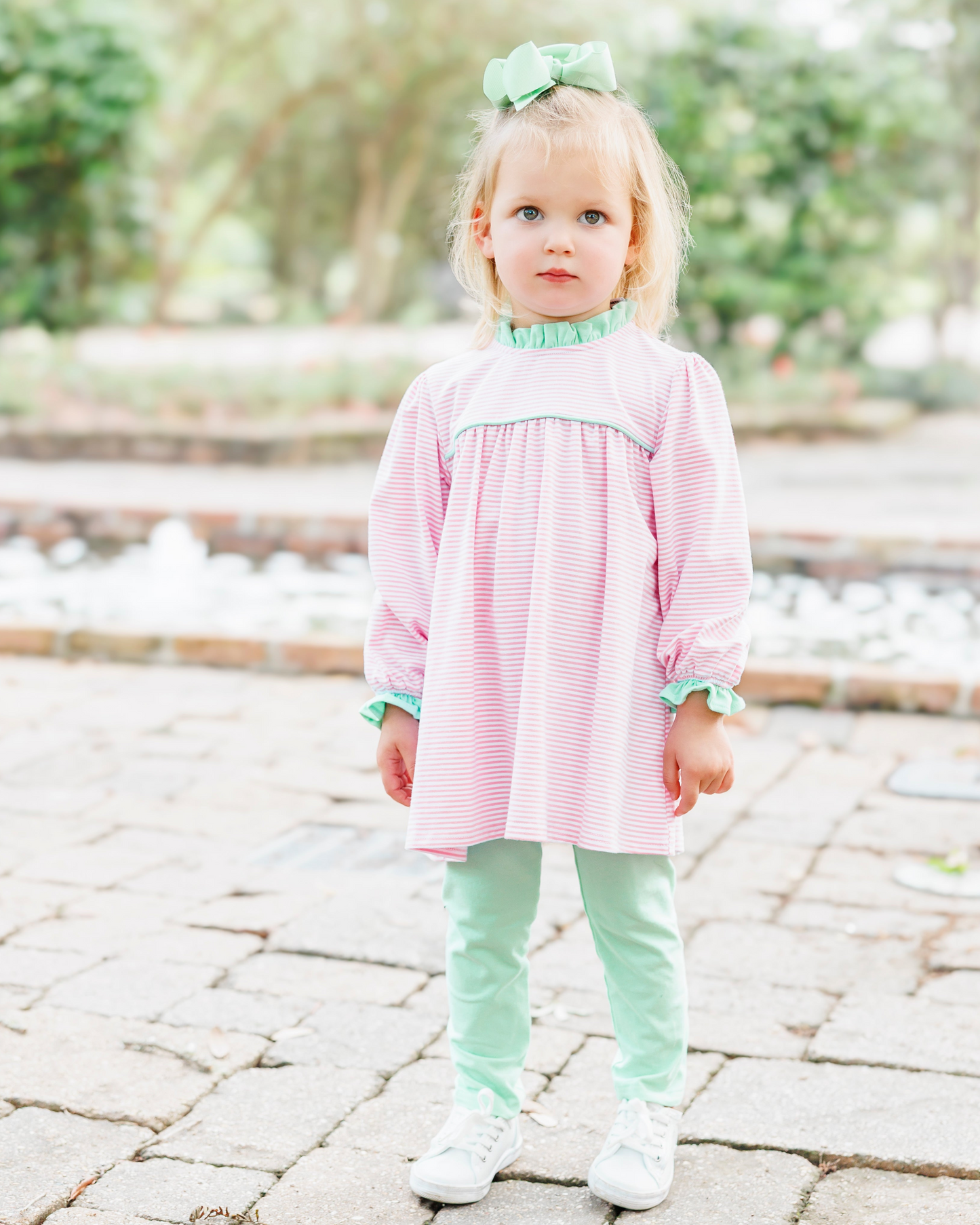 Annie Pink/Mint Pants Set