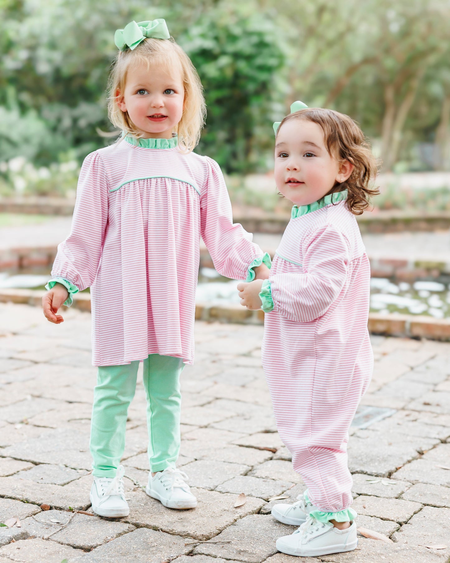 Annie Pink/Mint Pants Set