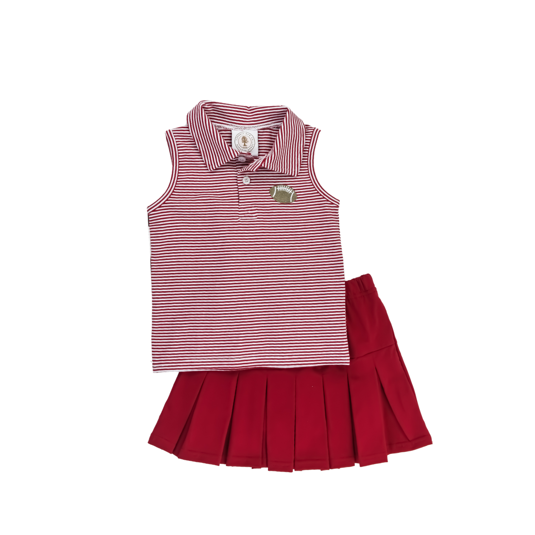 Crimson Cheer Skort Set