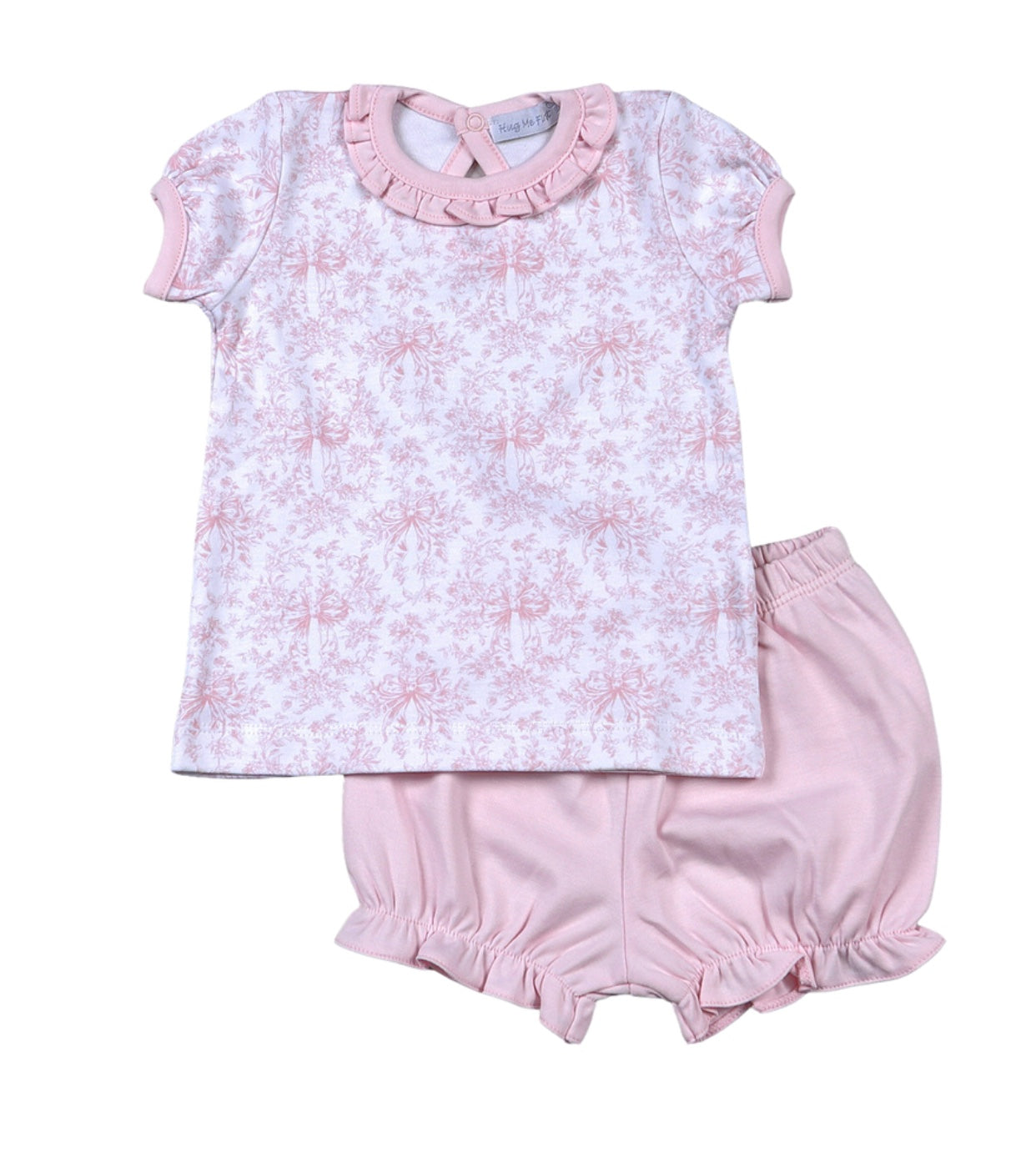 GiGi Pink Toile Diaper Set