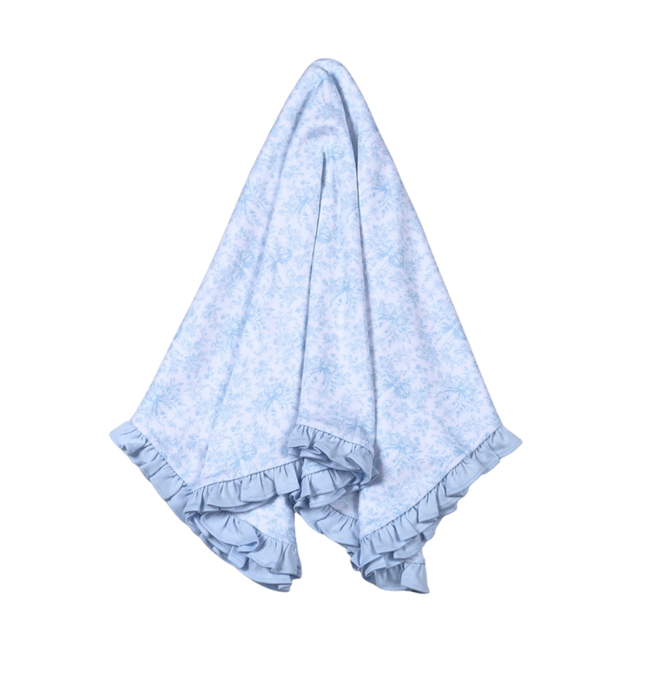 Susi Blue Toile Receiving Blanket