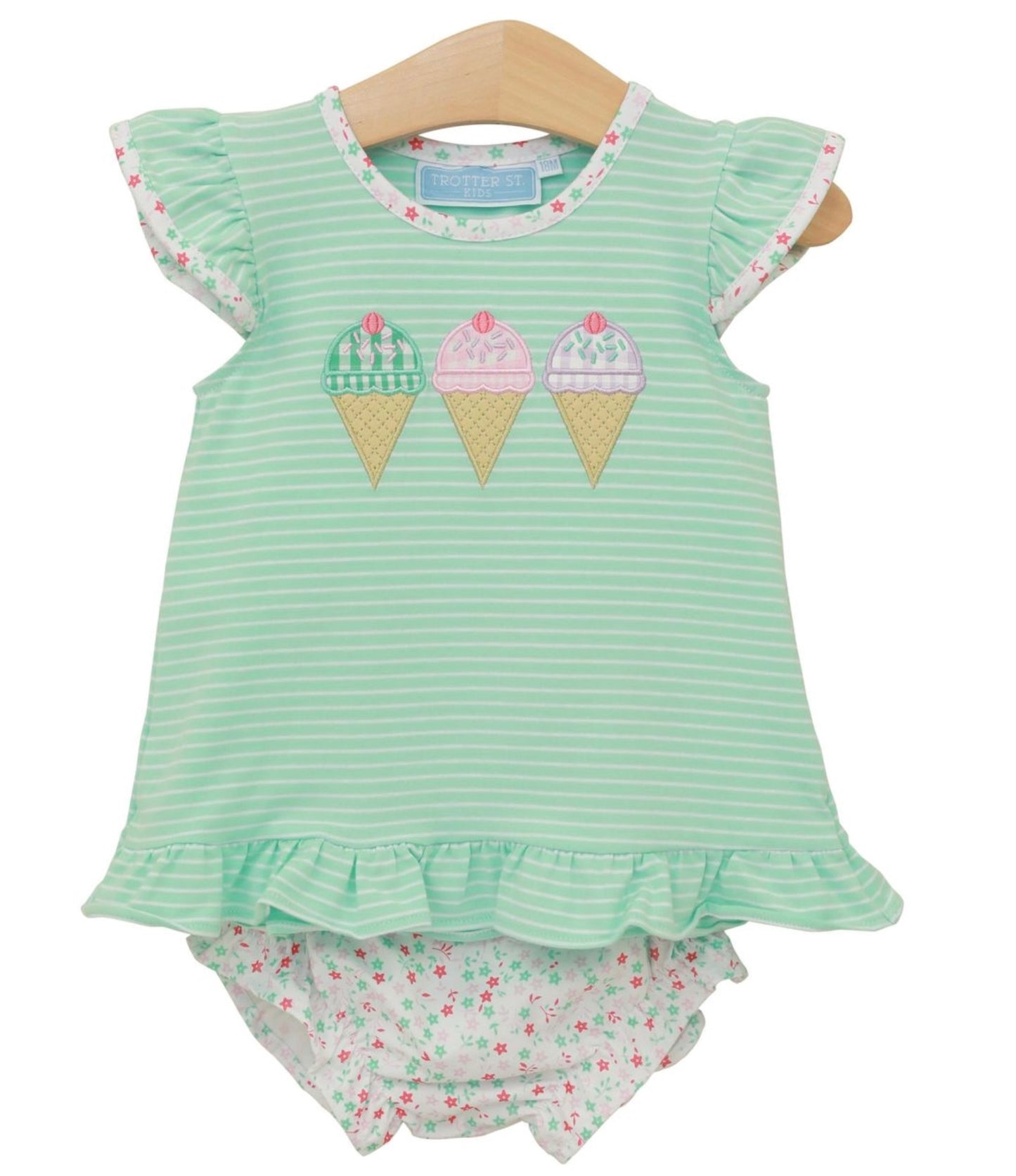 Triple Scoop Girls Diaper Set