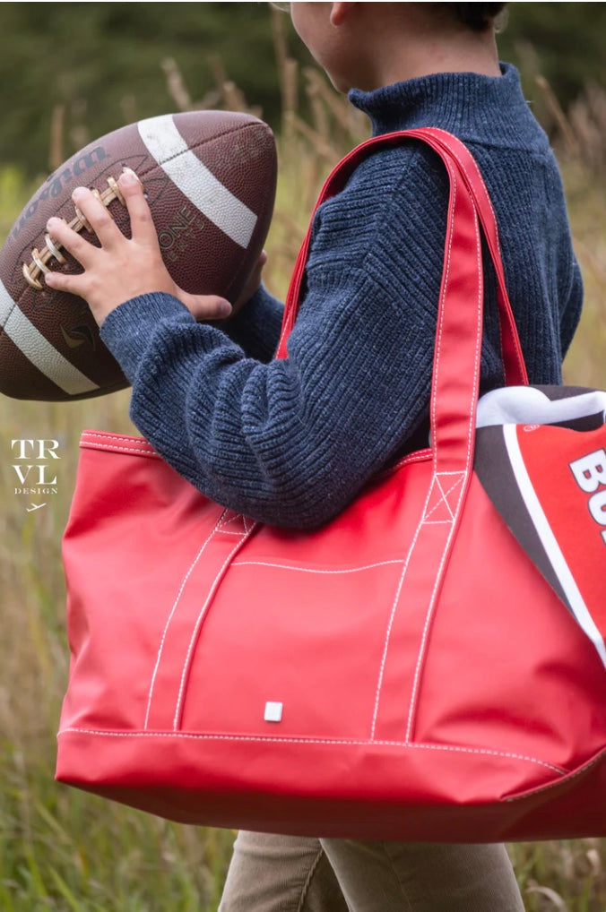 Canvas Tote Medium Bag - Red