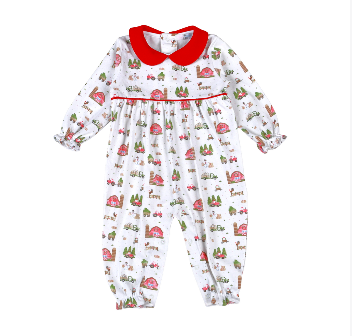 Barnyard Christmas Girl Romper