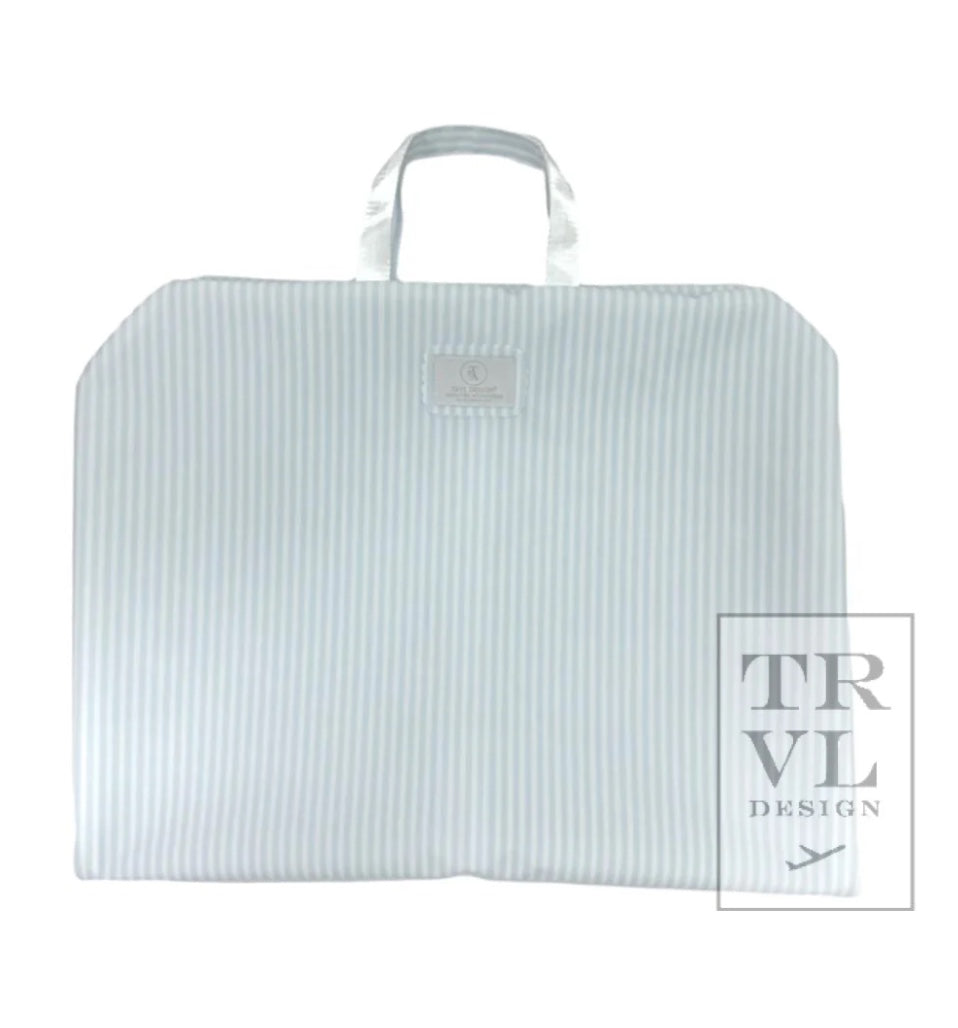 TRVL Pimlico Stripe Garment Bag - Blue