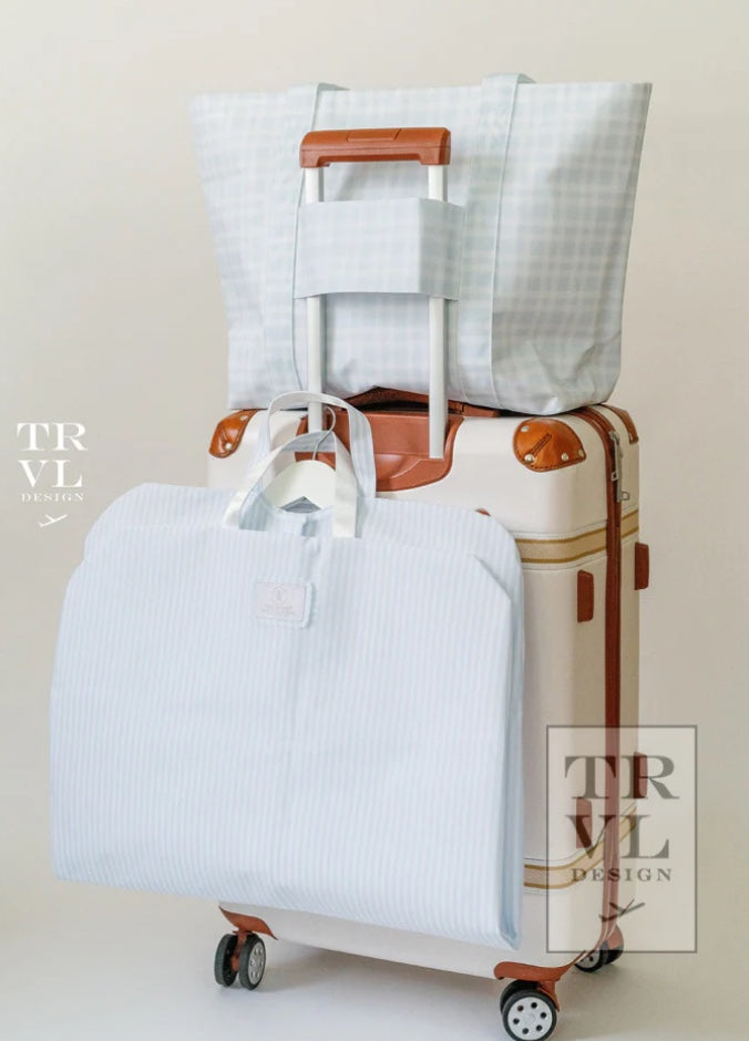 TRVL Pimlico Stripe Garment Bag - Blue
