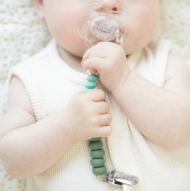 Moss Duo Pacifier Clip