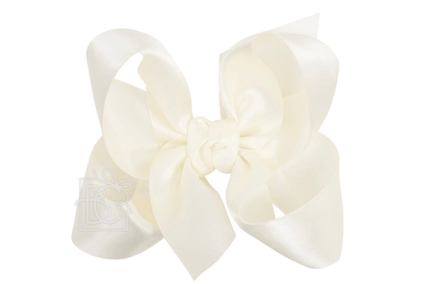 Satin Large Double Knot Bow Clip