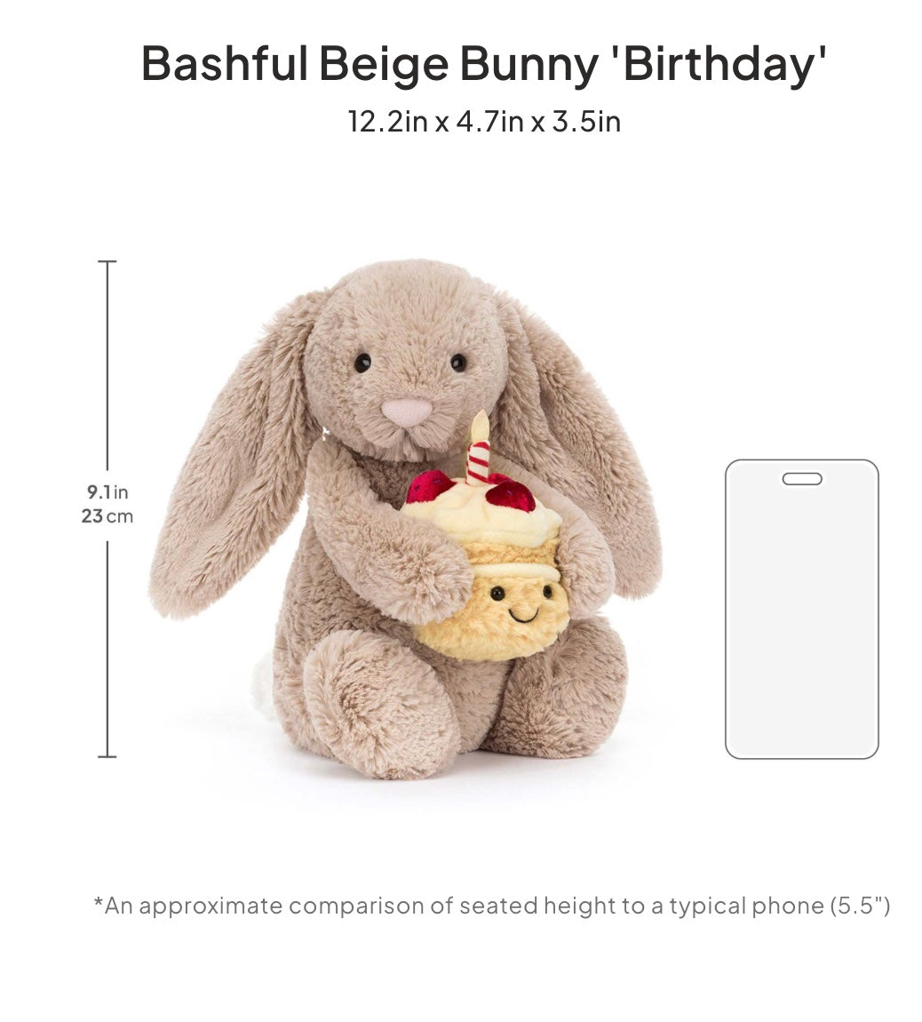 Bashful Beige Bunny Birthday