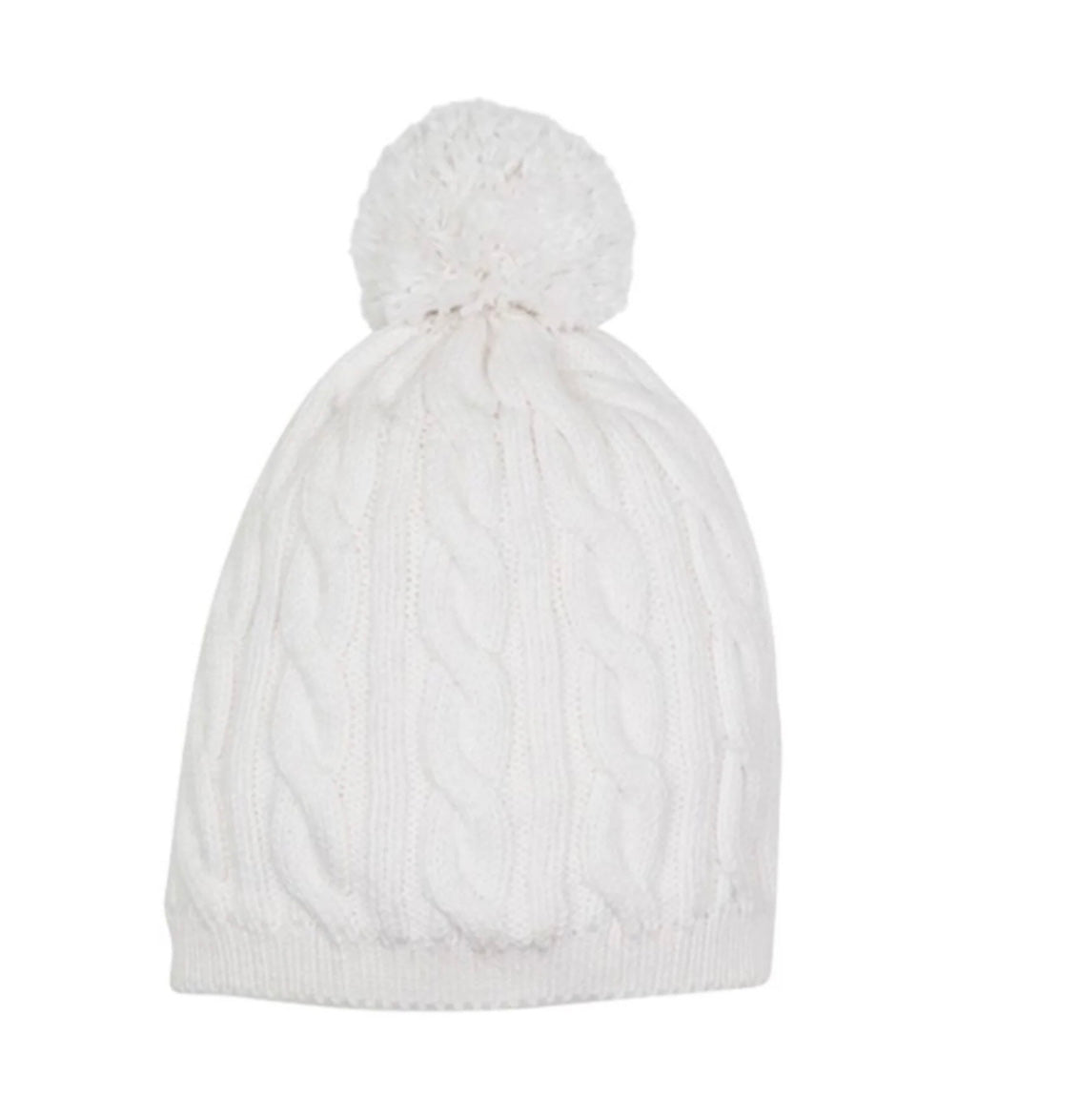 Collins Cable Knit Hat - Pearl
