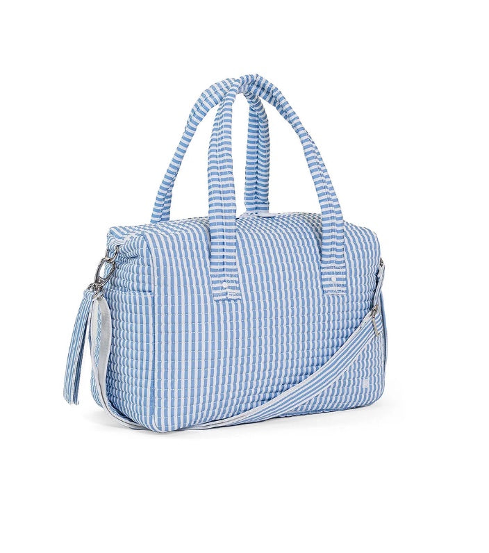 TRVL Chambray Stripe Stroller Bag