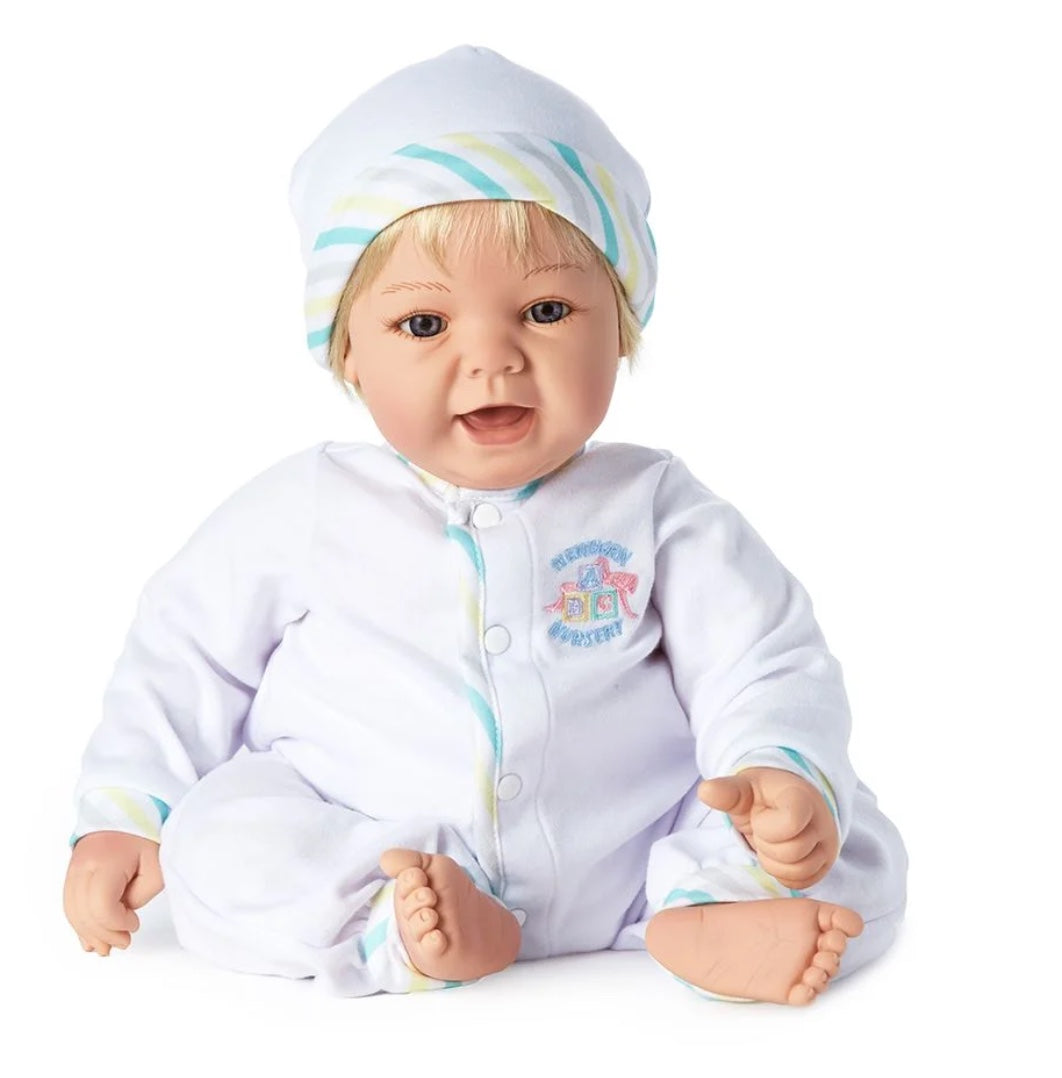 Newborn Nursery Doll - Blonde Hair, Blue Eyes