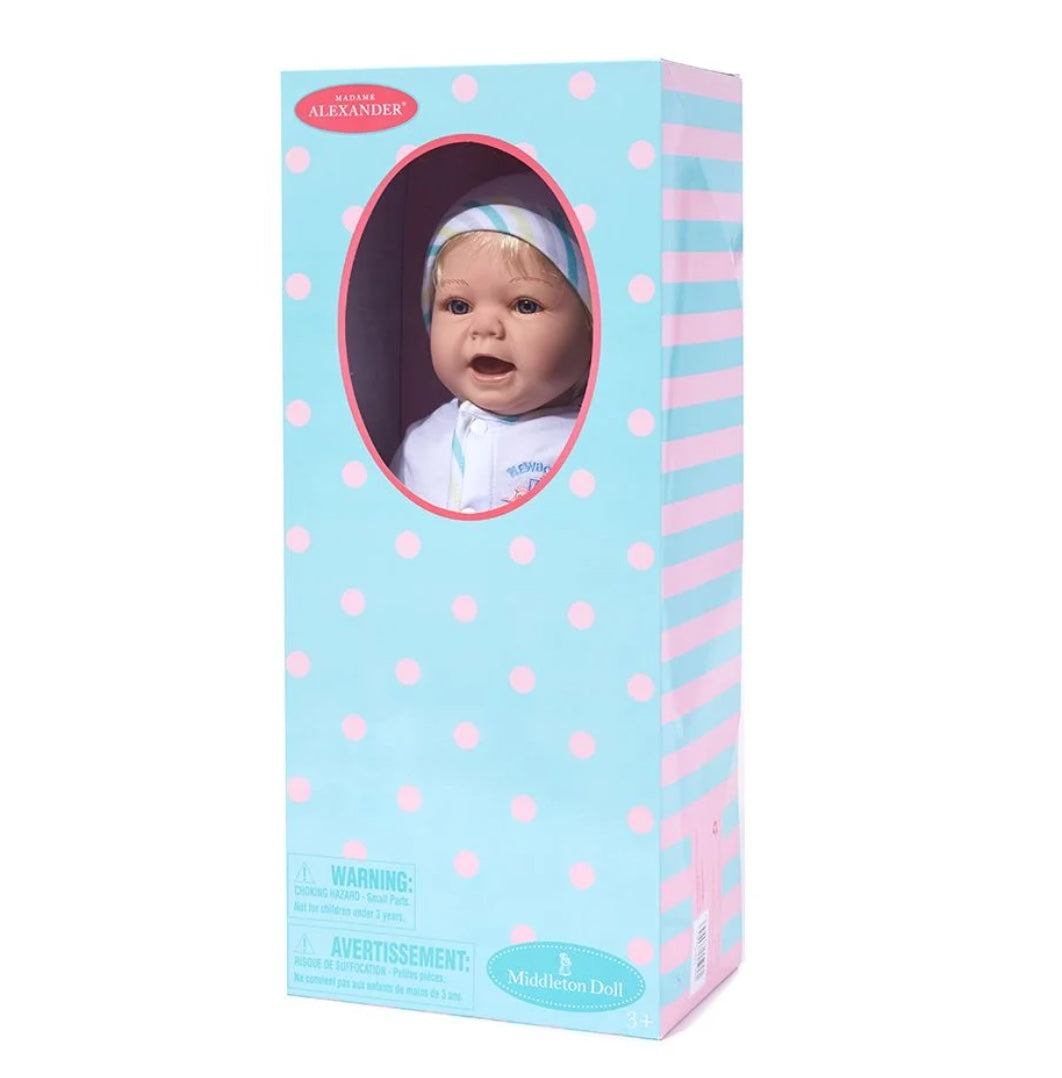 Newborn Nursery Doll - Blonde Hair, Blue Eyes