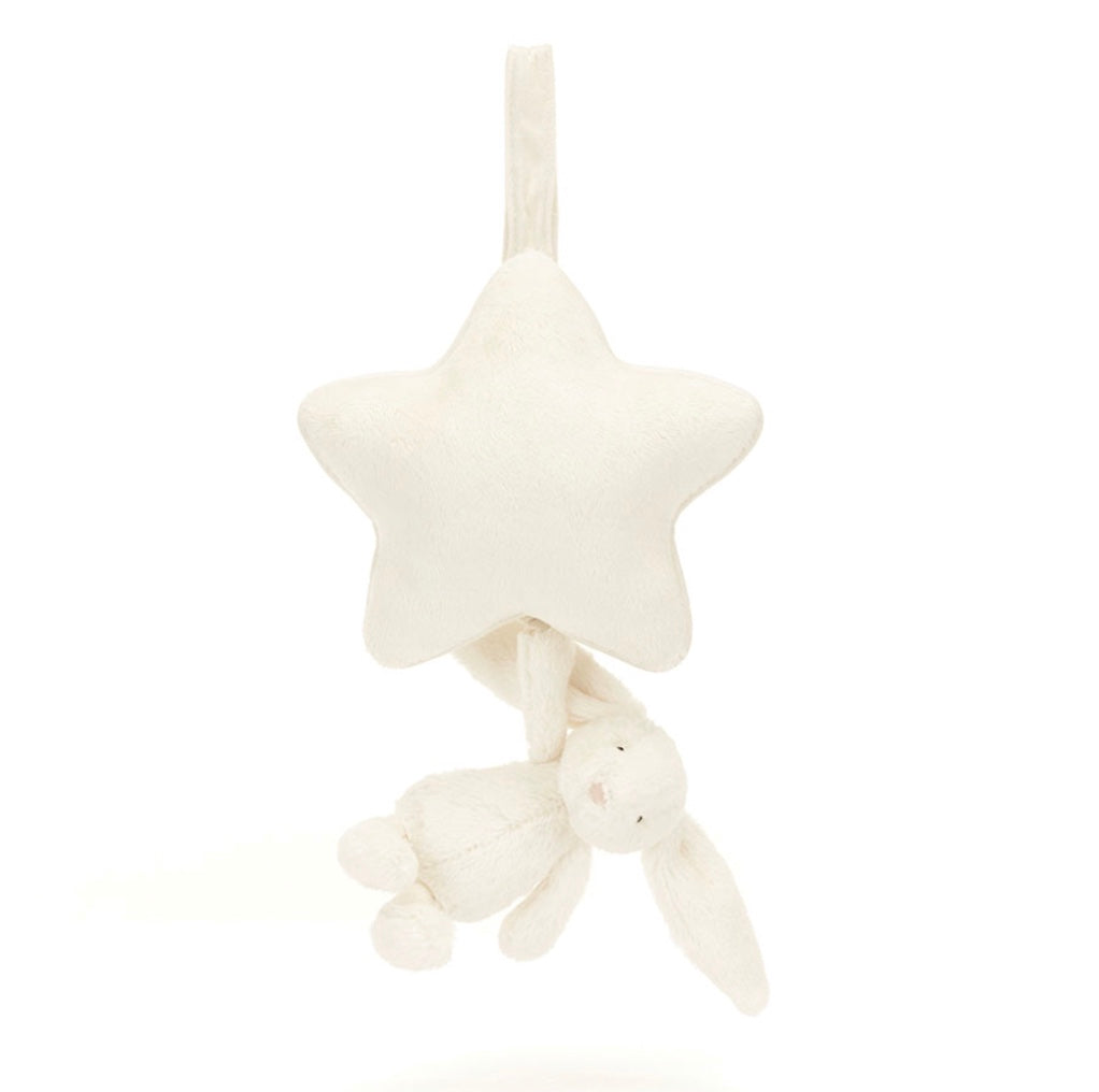 Bashful Cream Bunny Musical Pull