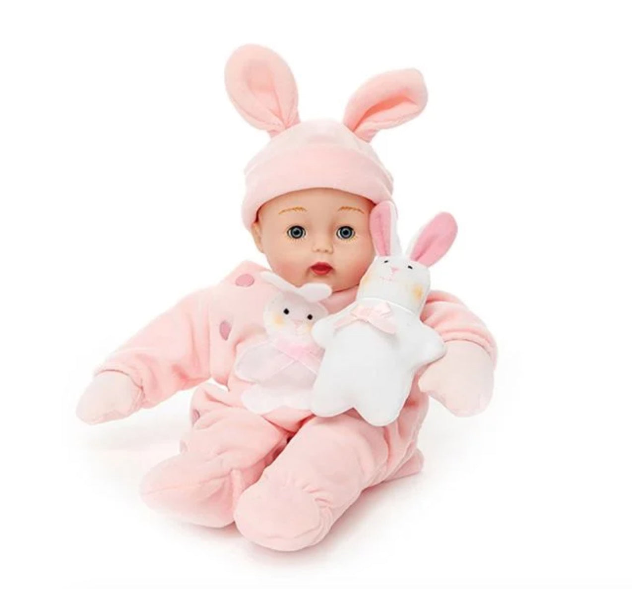 Pink Bunny Huggums 12"