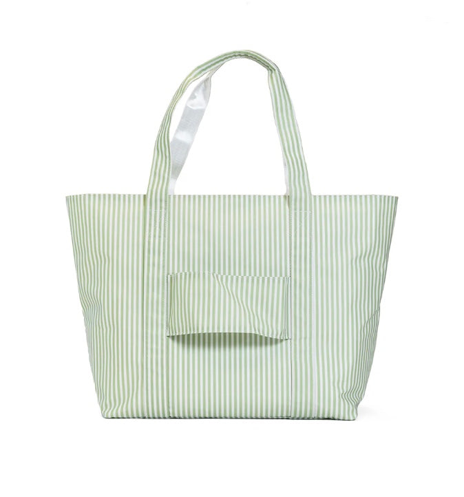TRVL Jumbo Tote - Sage Pimlico Stripe