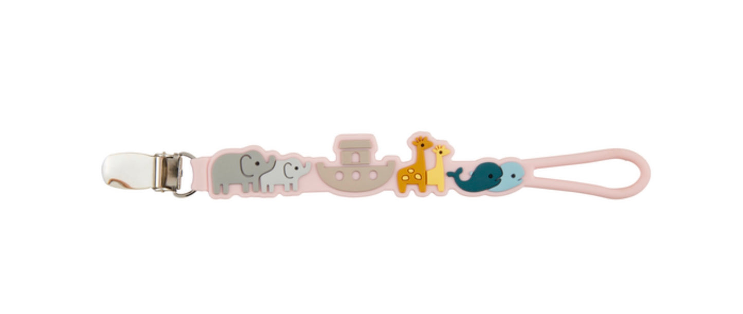Pink Noah's Ark Paci Clip