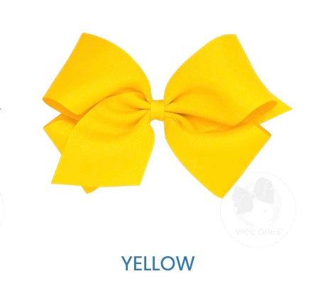 King Classic Grosgrain Hair Bow (plain wrap)