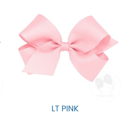 Med Classic Grosgrain Hair Bow (plain wrap)