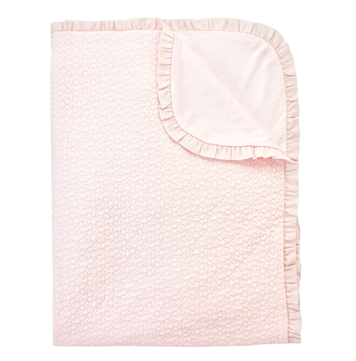 BBC Jacquard Pink Blanket