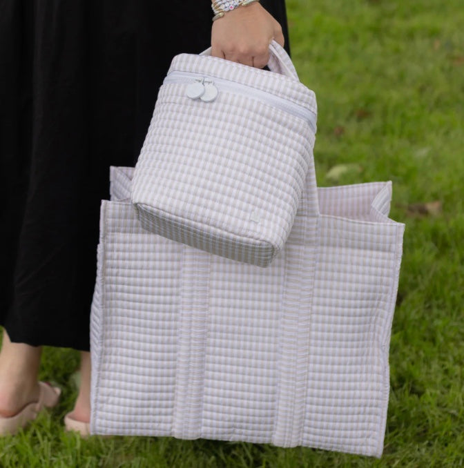 TRVL Quilted Stripe Go Go Lunch - Sand