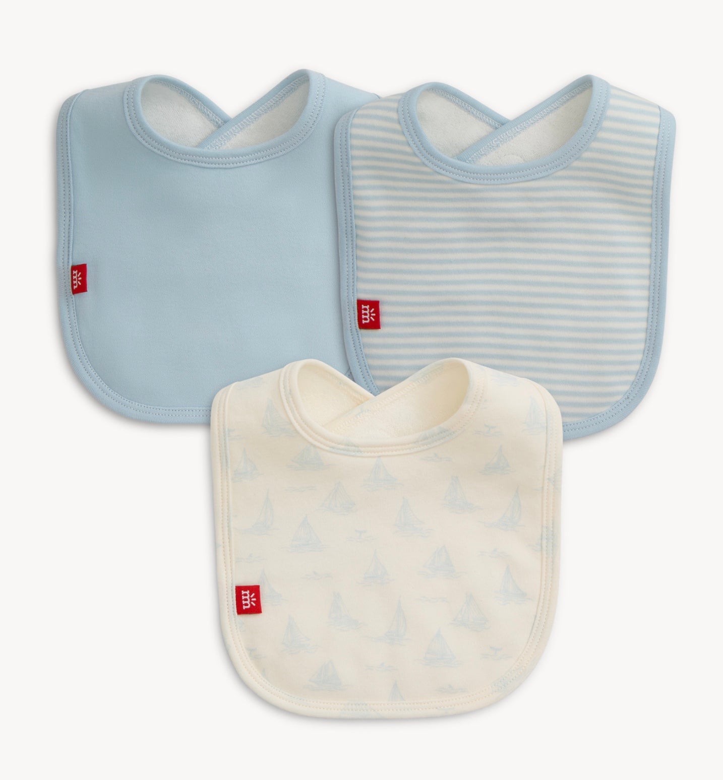 Blue Tiny Tides Bib 3 Pack