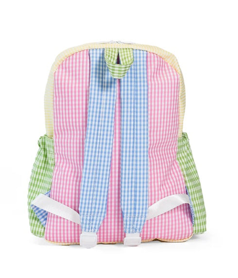 TRVL Pink Patch Gingham Backpack