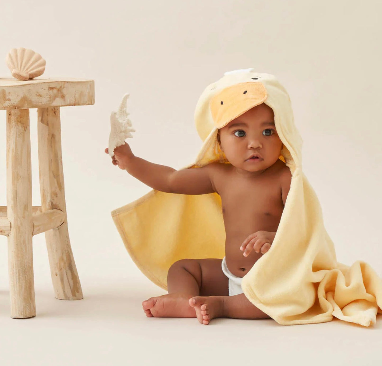 Yellow Duckie Hooded Bath Towel