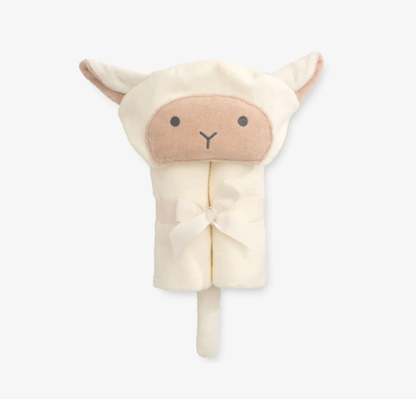 Cream Lambie Hooded Towel