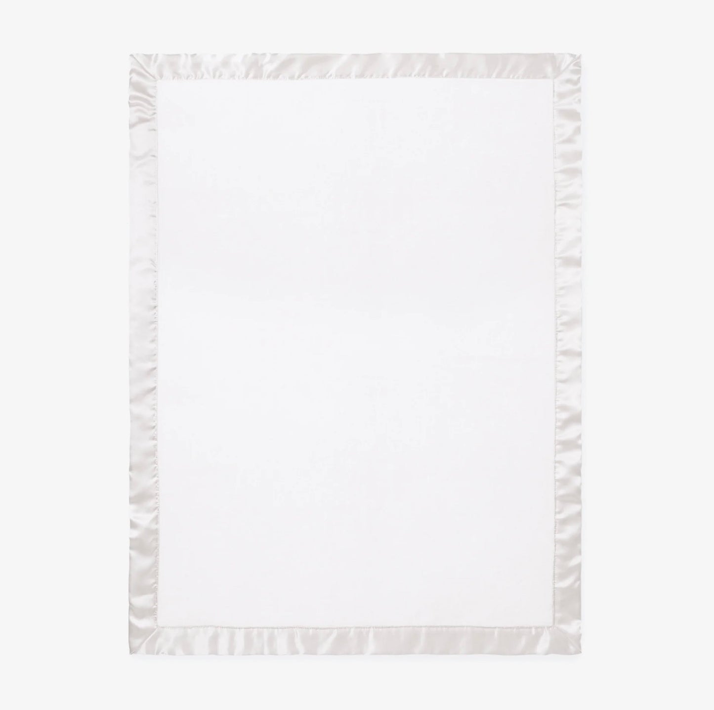 White Satin Trimmed Blanket