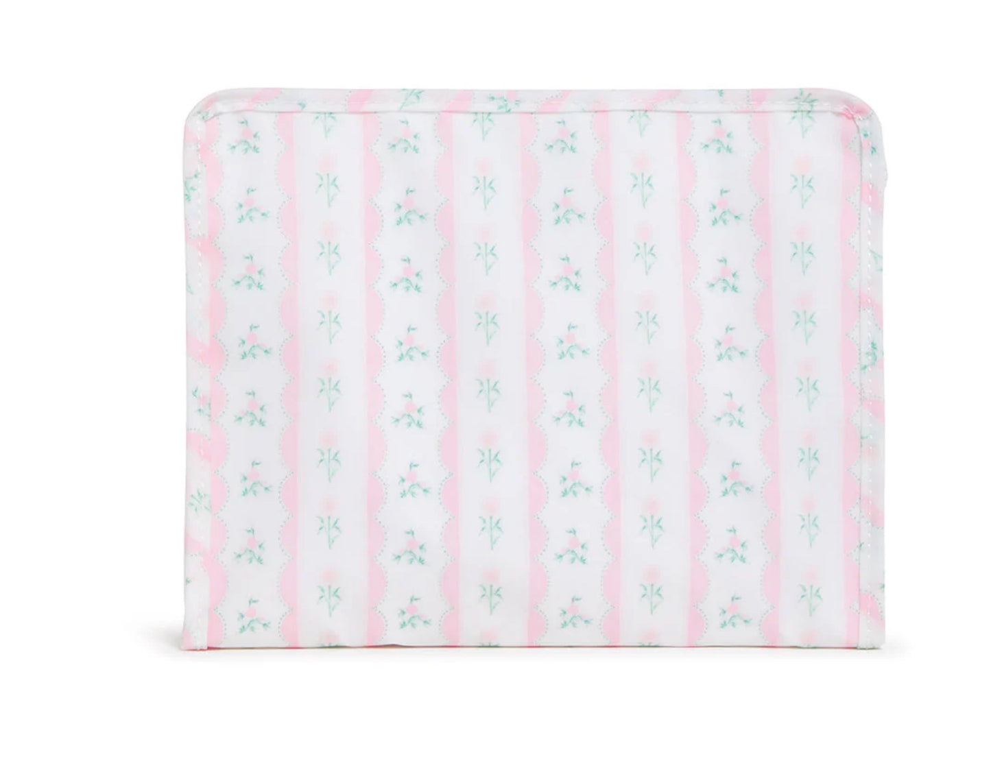 TRVL Lg Pink Floral Stripe Roadie