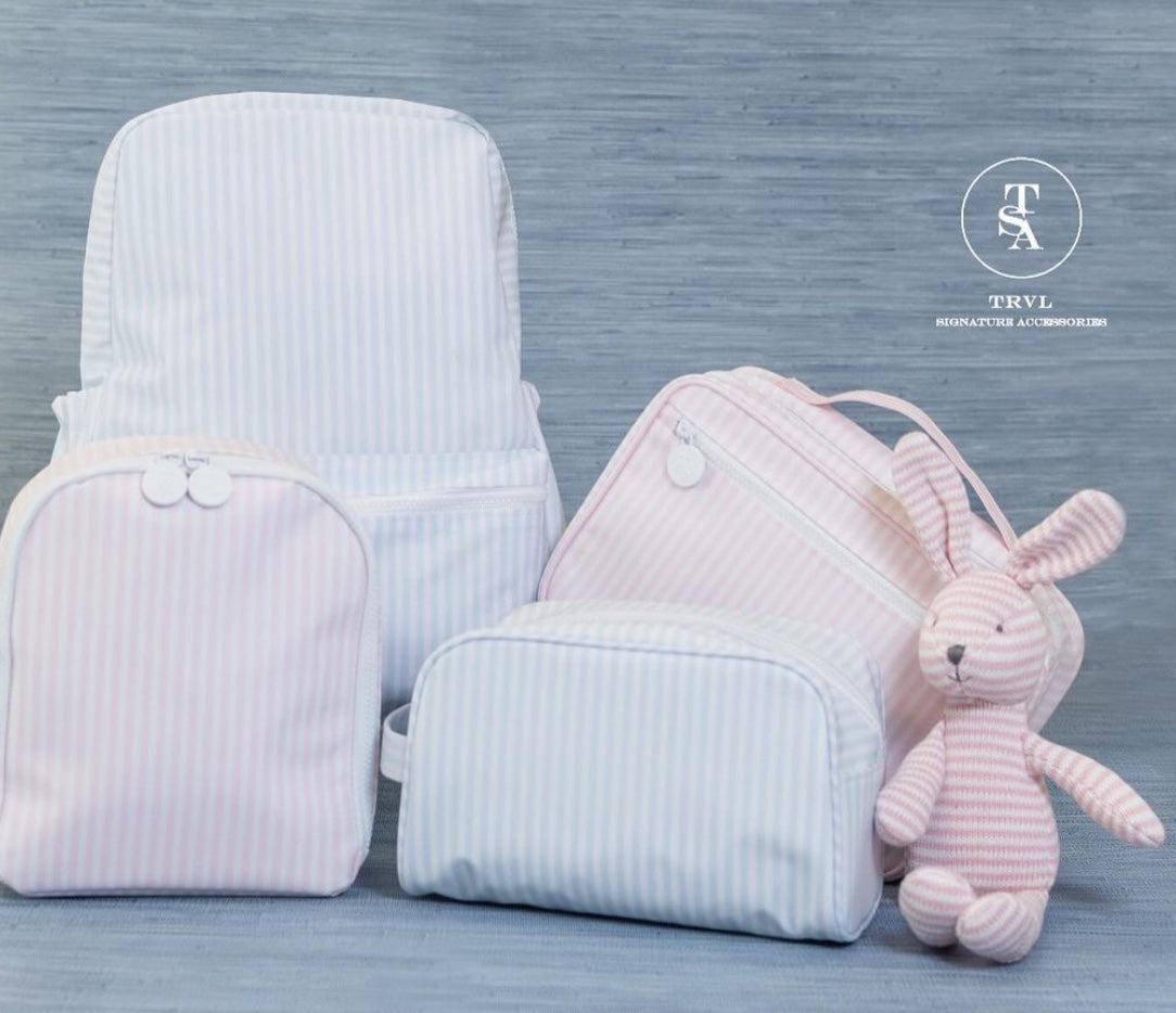 TRVL Pimlico Stripe Backpack - Pink