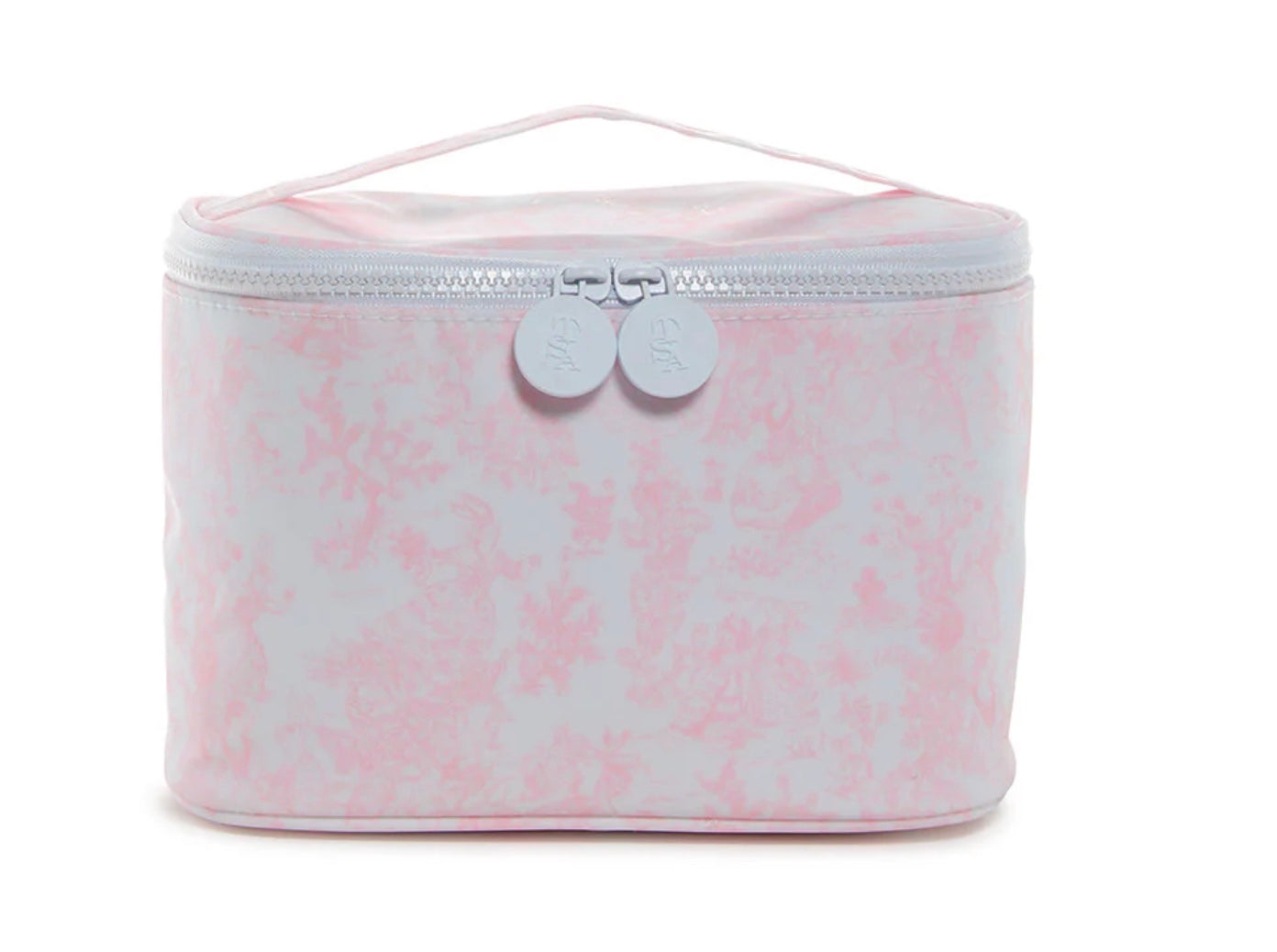 TRVL Pink Bunny Toile Traincase
