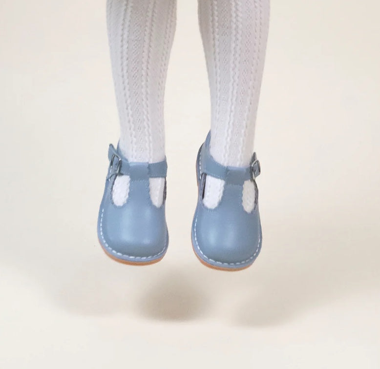 Selina T-Strap - Dusty Blue