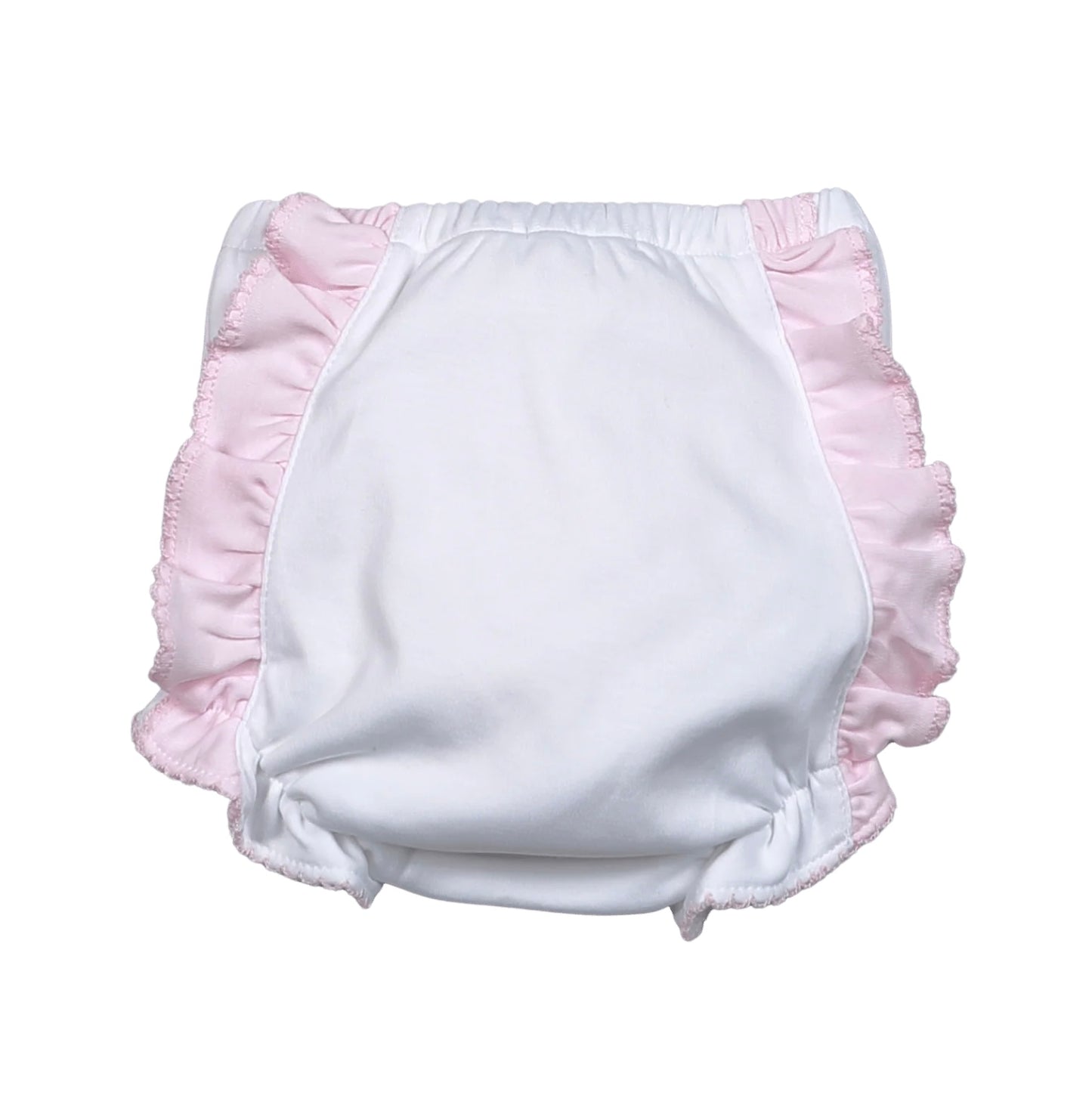 Baby Loren White & Pink Diaper Cover