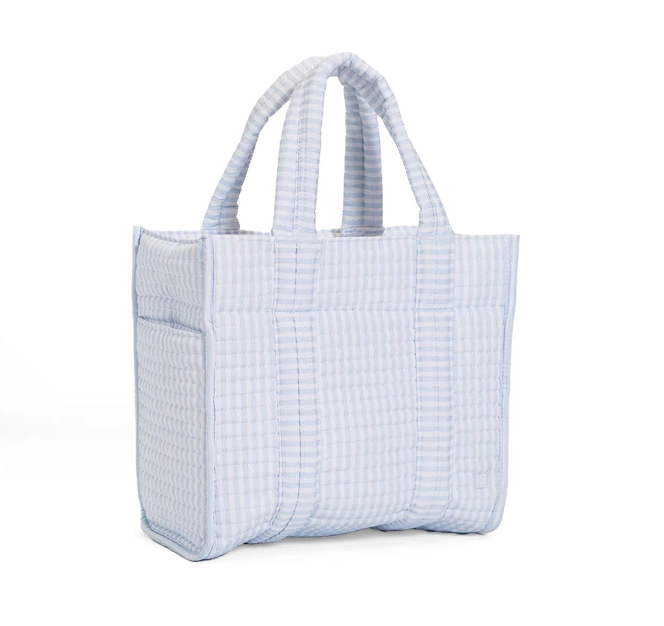 TRVL Quilted Mini Go Go Tote - Blue Stripe