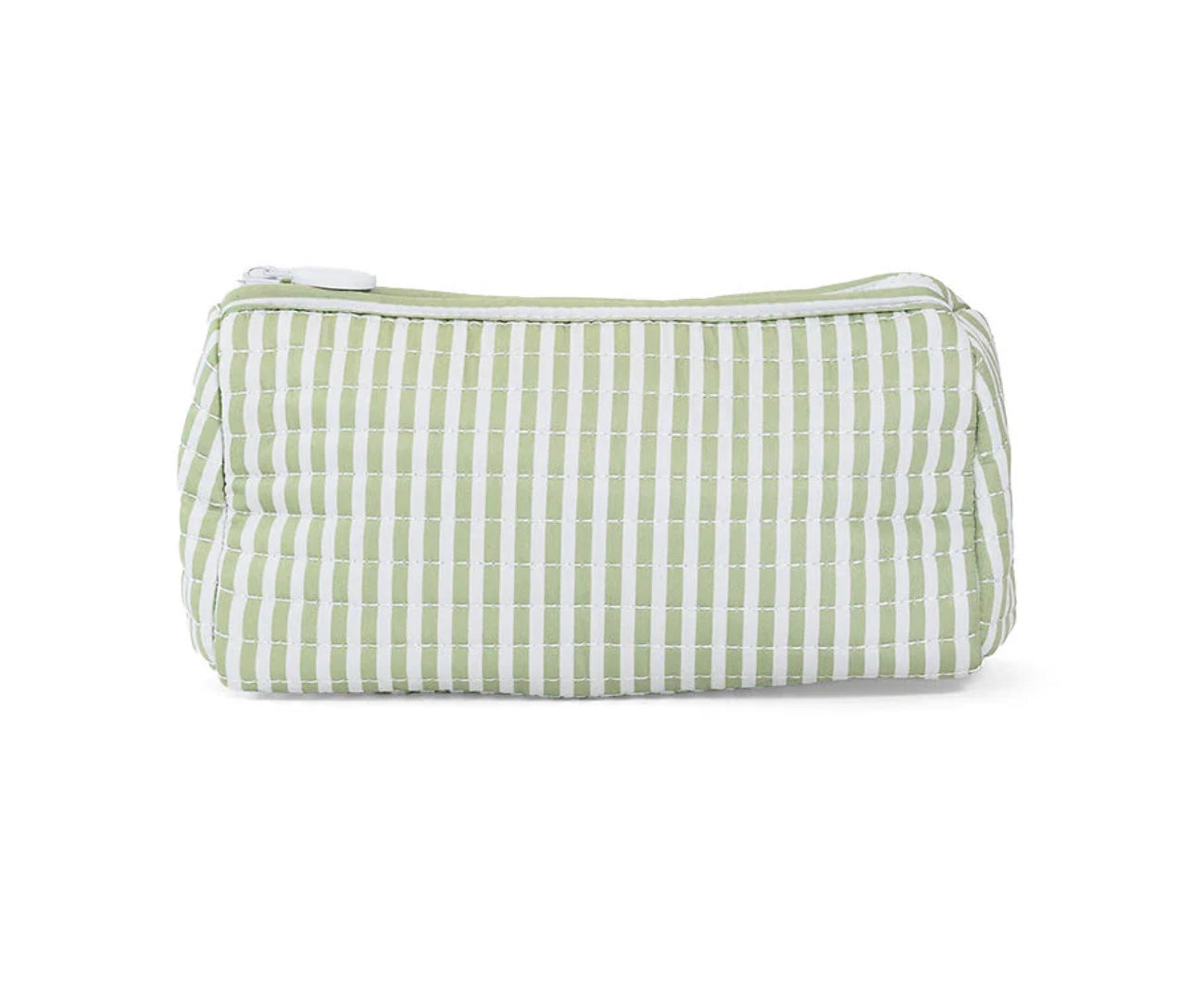 TRVL Quilted Sage Stripe Pochette
