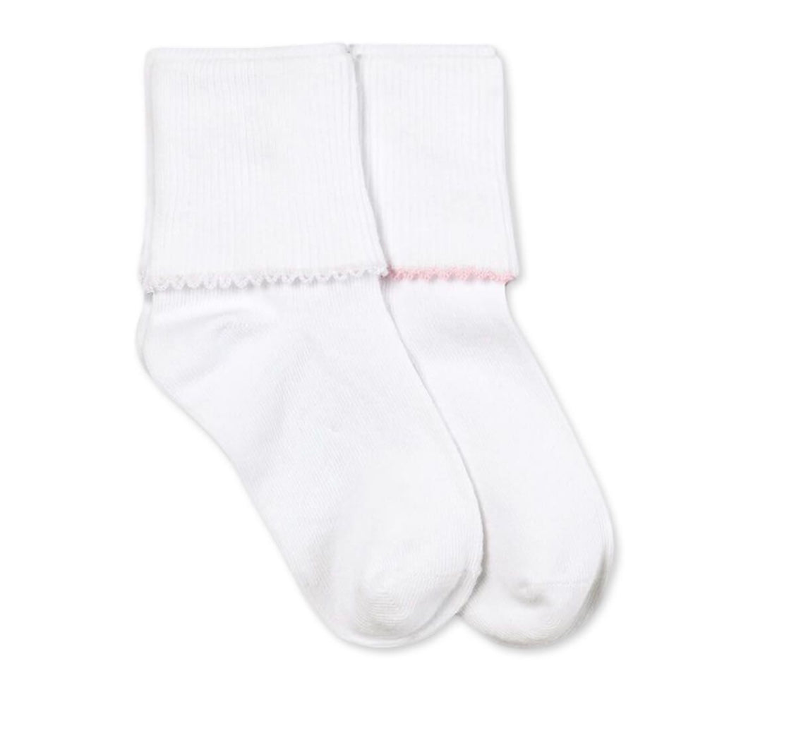 Classic Tatted Edge Cuff Sock 2111