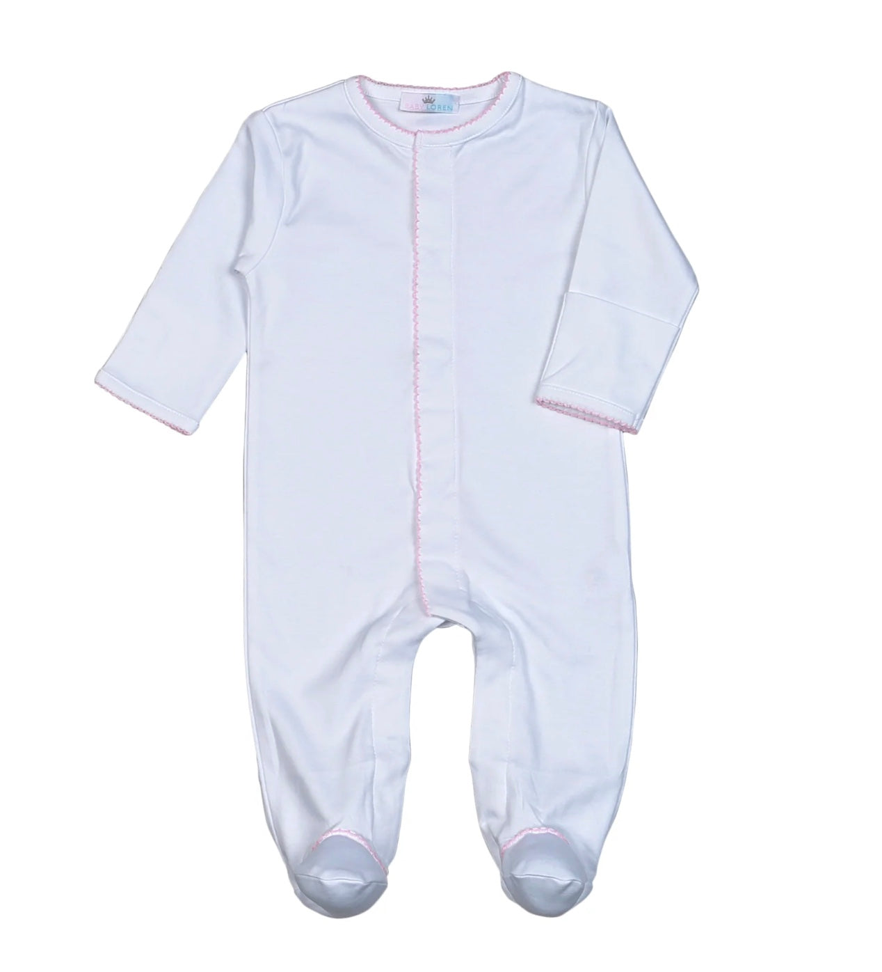 GiGi Footie - Pink Trim