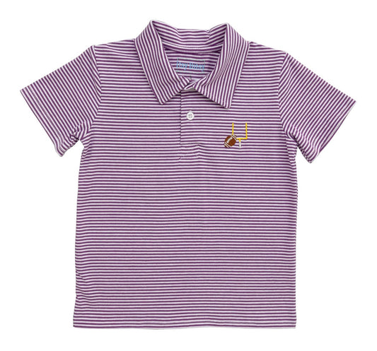 Jake's Striped Football Polo
