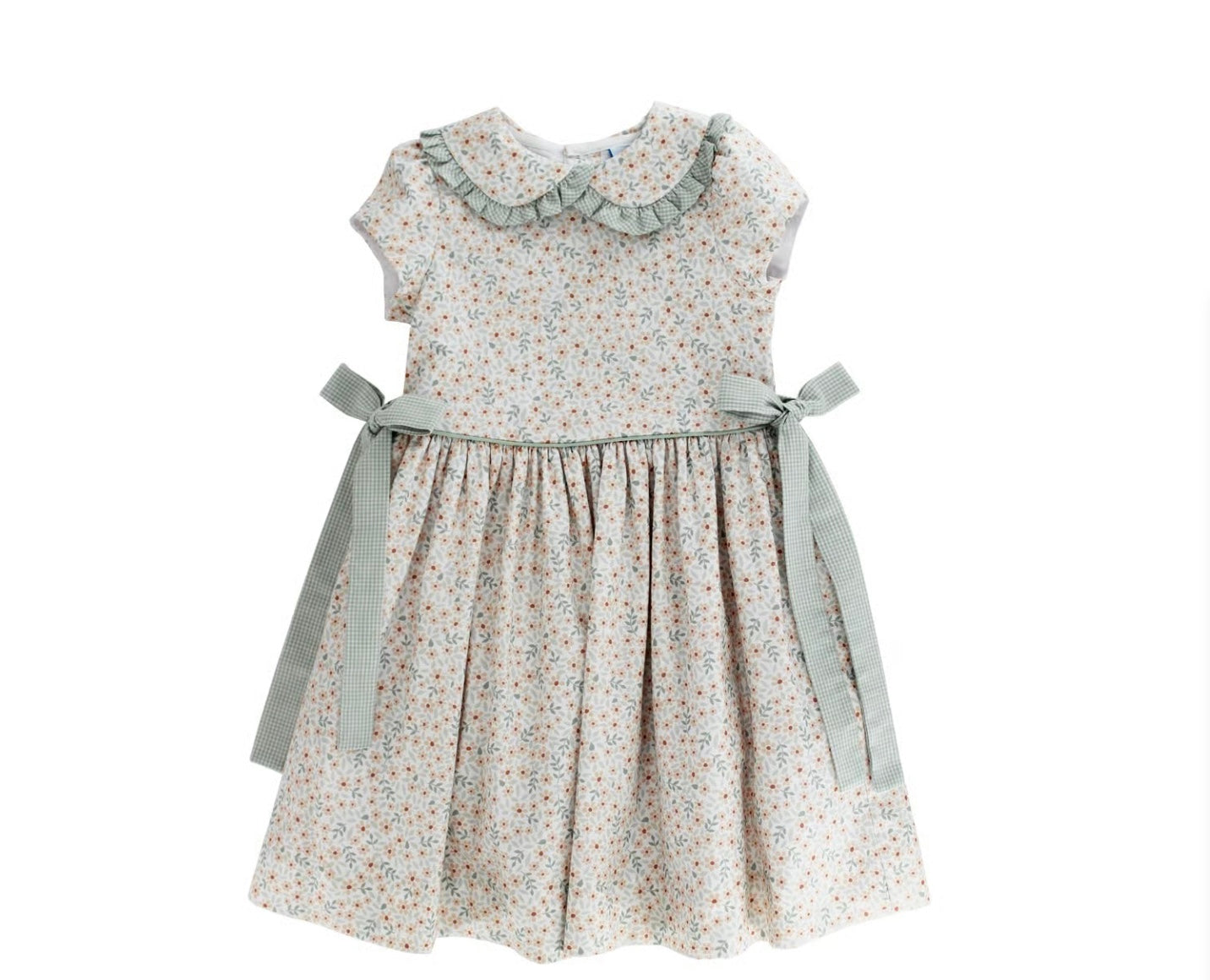 Laura's Sage Waisted Dress