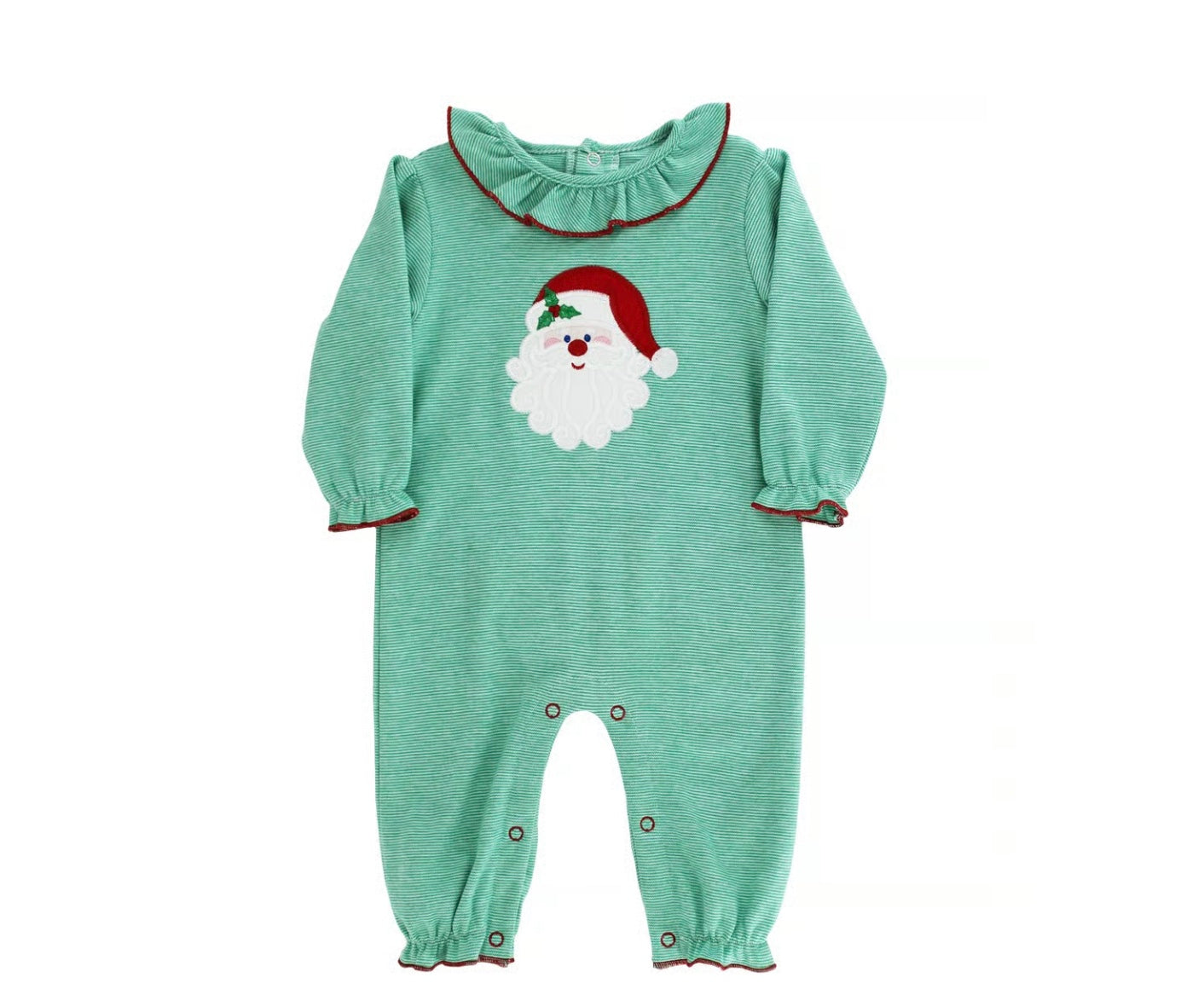 Jolly Santa Ruffled Romper