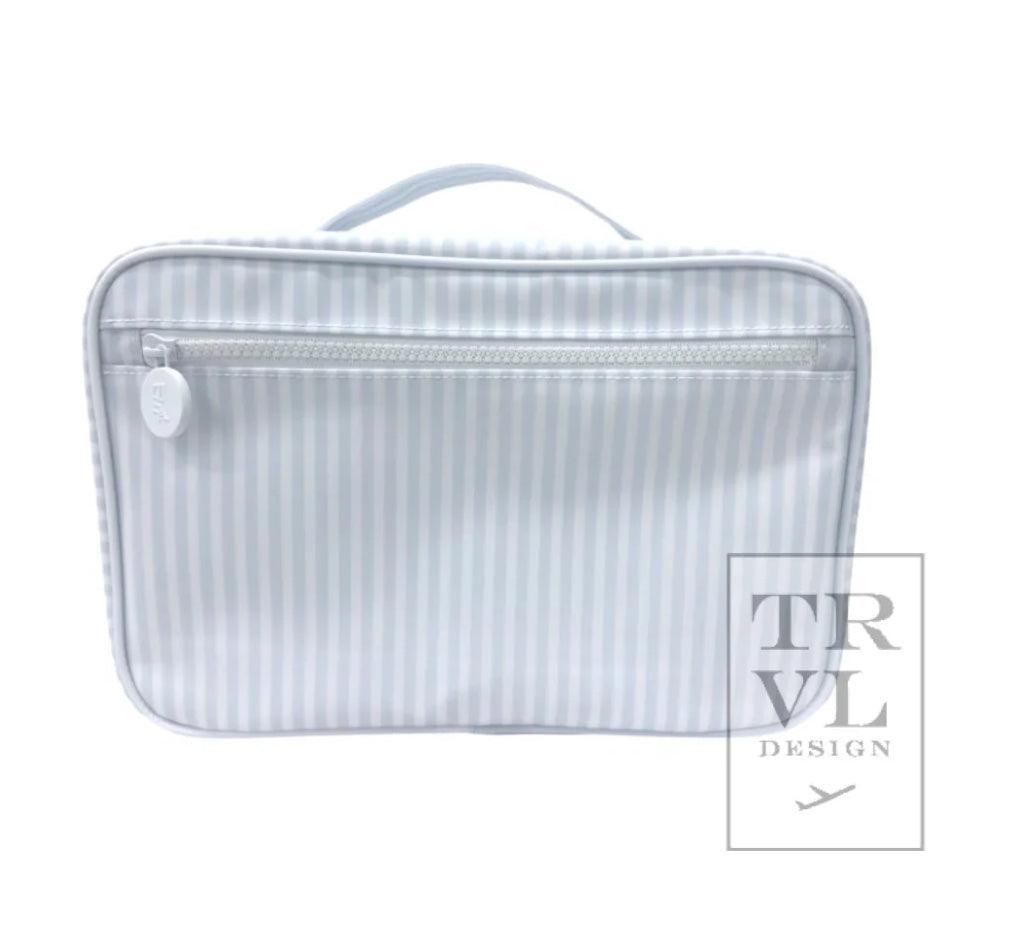 TRVL Pimlico Stripe Hanging Toiletry Bag - Blue